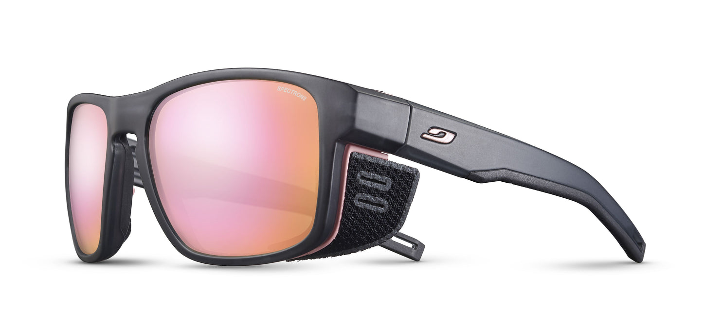 Lunette de soleil Julbo Shield M | Gris Translu / Rose | Spectron 3Cf