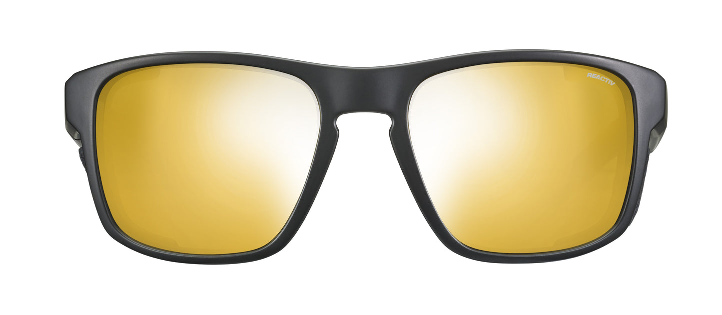 Lunette de soleil Julbo Shield M | Noir / Noir | Reactiv Performance 2-4