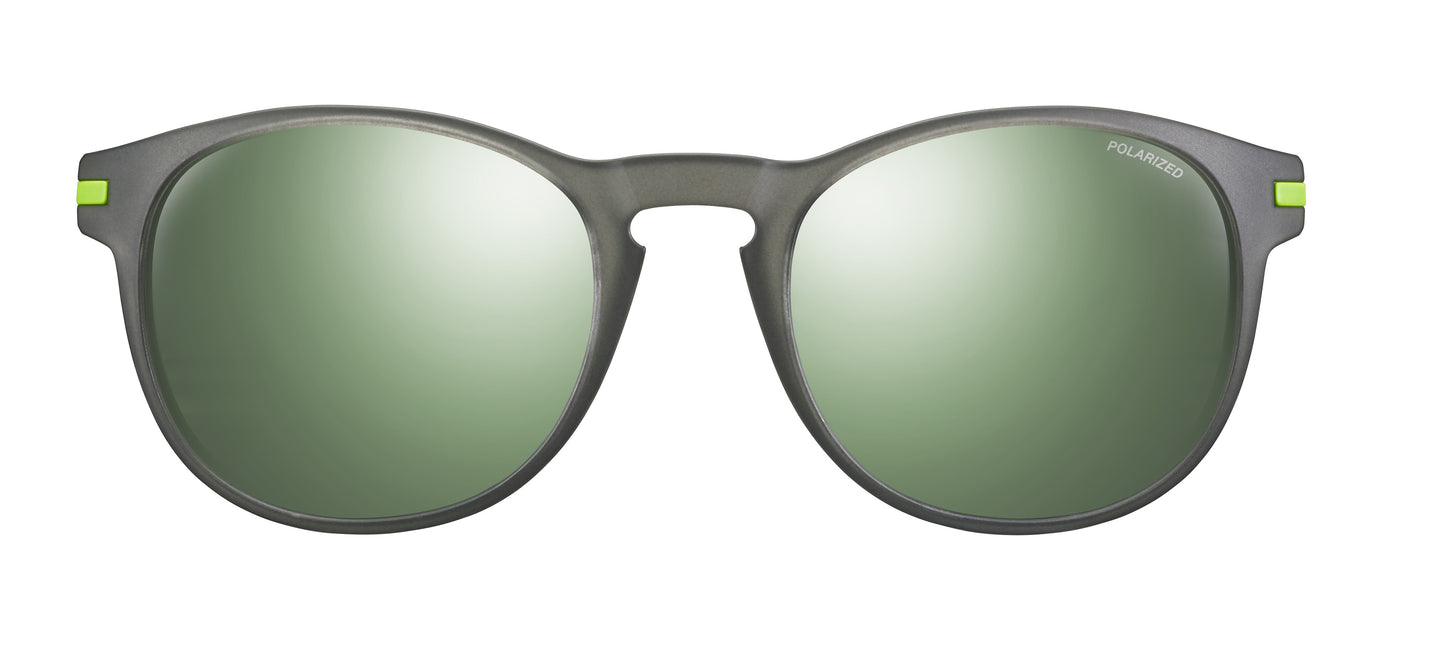 Lunette de soleil Julbo Valparaiso | Noir Translu Mat / Vert Fluo | Polarized 3