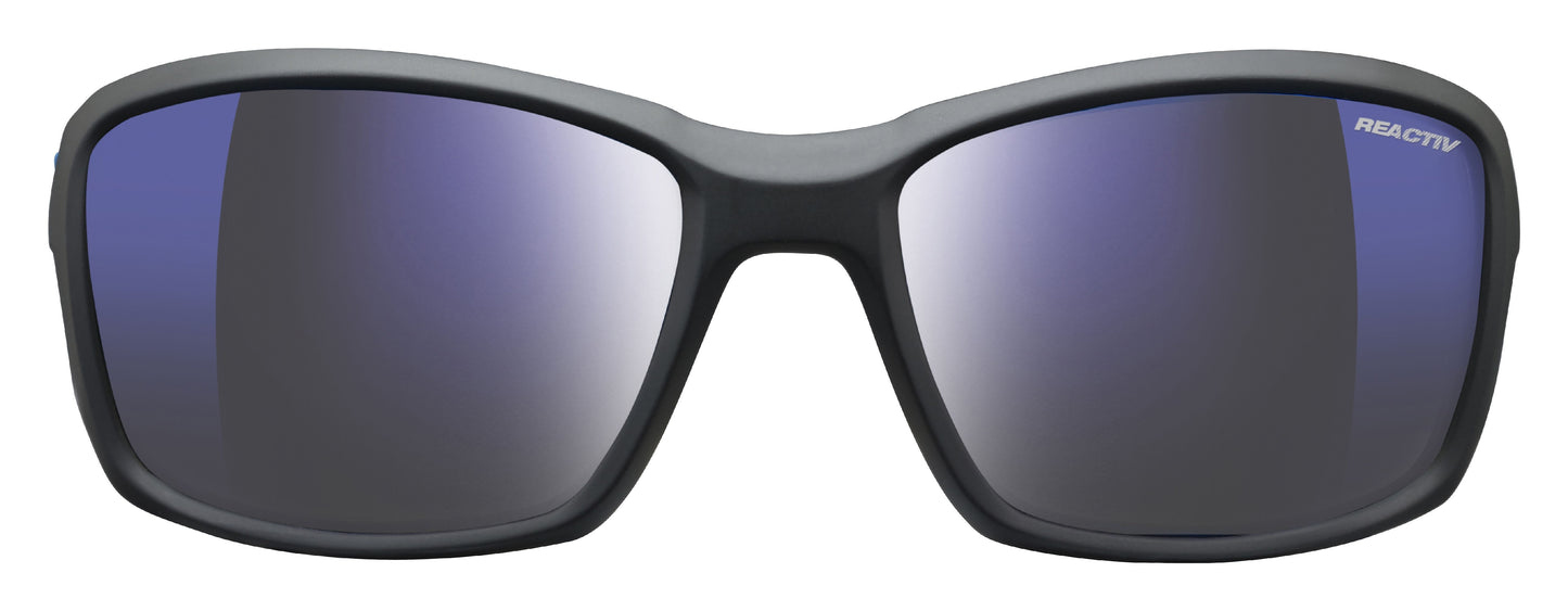 Lunette de soleil Julbo Whoops | Noir Mat / Enjos Bleu Cyan | Reactiv Nautic 2-3