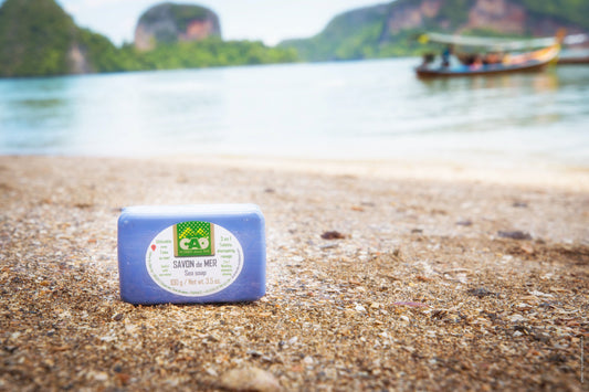 Savon utilisable à l'eau de mer
