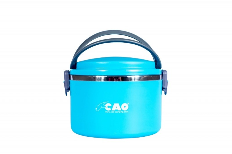 Lunch box isotherme RONDE 1 litre' Bleu  H 12,3 cm ø 15 cm