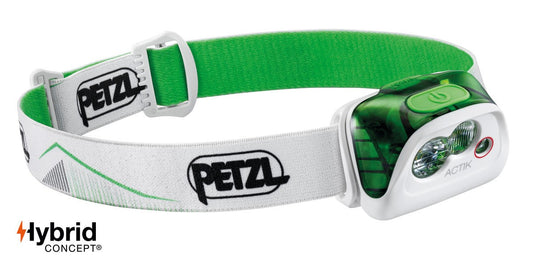 Lampe frontale 350 lumens éclairage rouge PETZL ACTIK - Vert