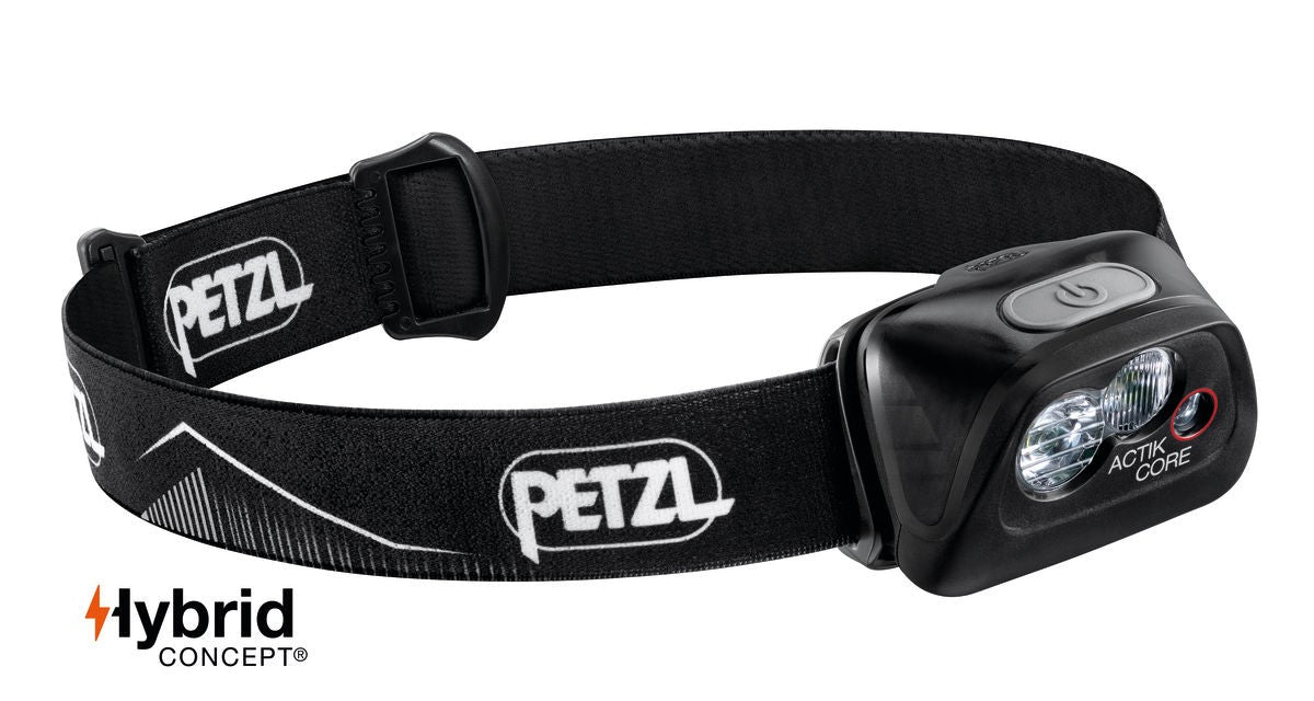 Lampe frontale 450 lumens rechargeable PETZL ACTIK CORE Noir