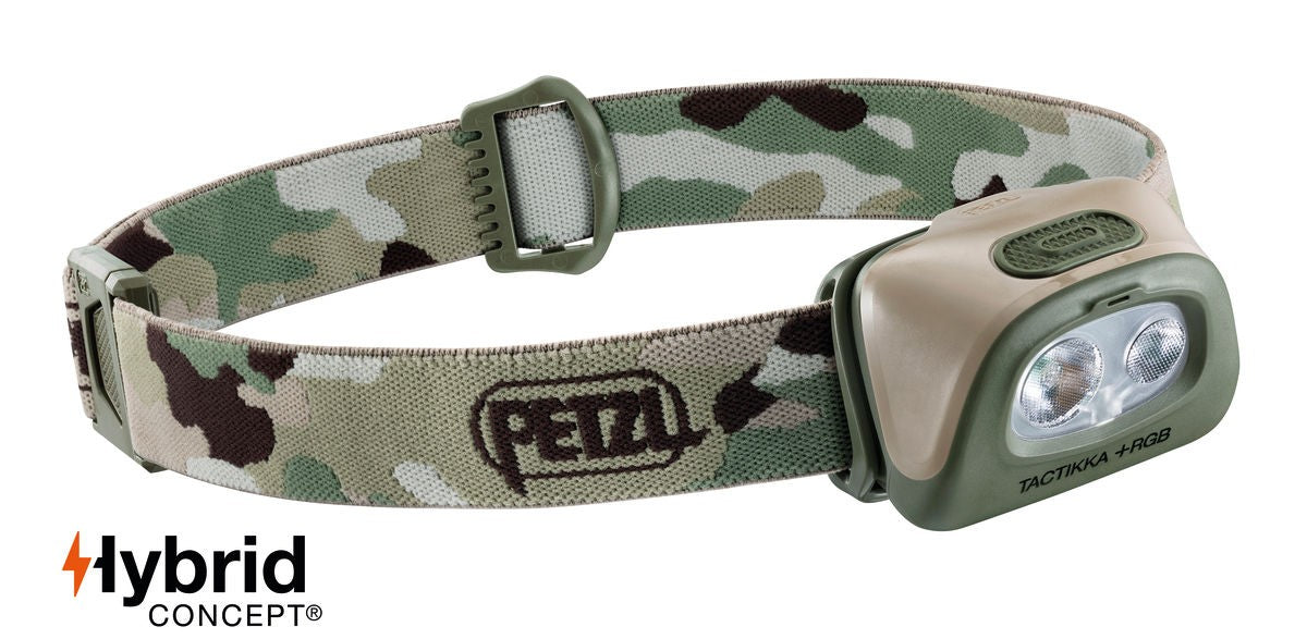 Lampe frontale 350 lumens PETZL TACTIKKA+ RGB- Camo