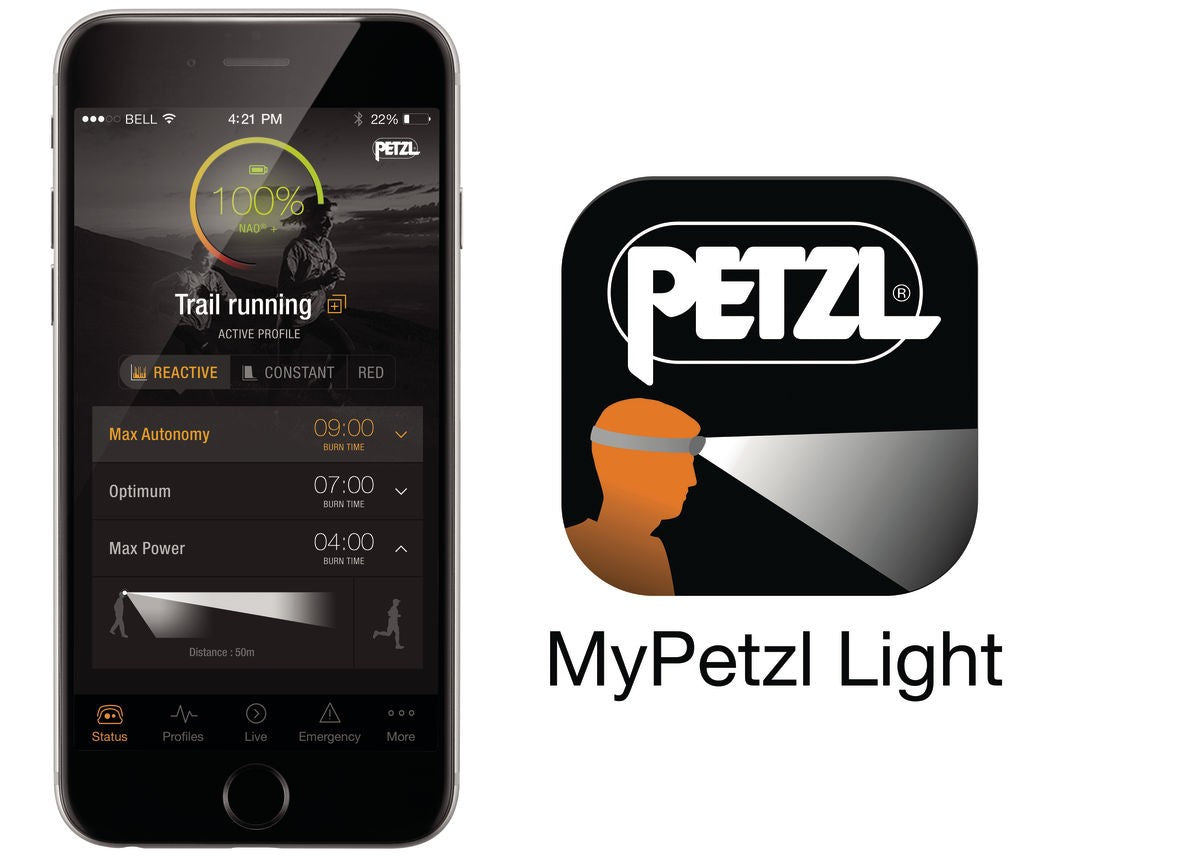 Lampe frontale 750 lumens rechargeable PETZL NAO+