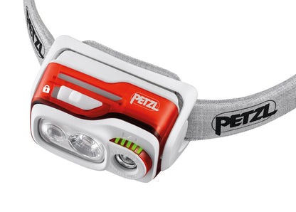 Lampe frontale 900 lumens rechargeable PETZL SWIFT RL orange