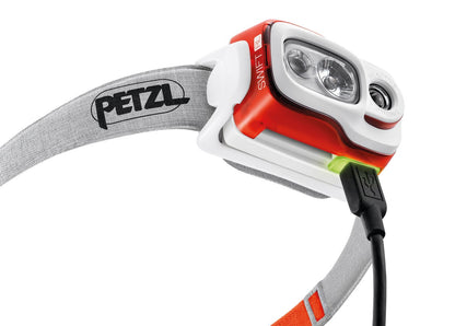 Lampe frontale 900 lumens rechargeable PETZL SWIFT RL orange