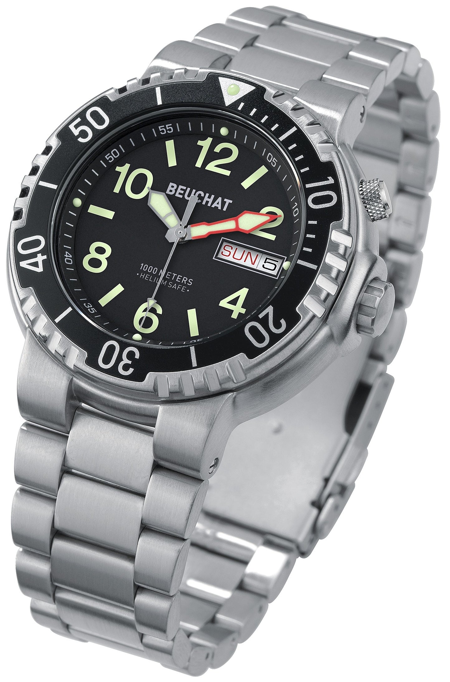 Montre étanche 1000 mètres valve hélium - BEUCHAT