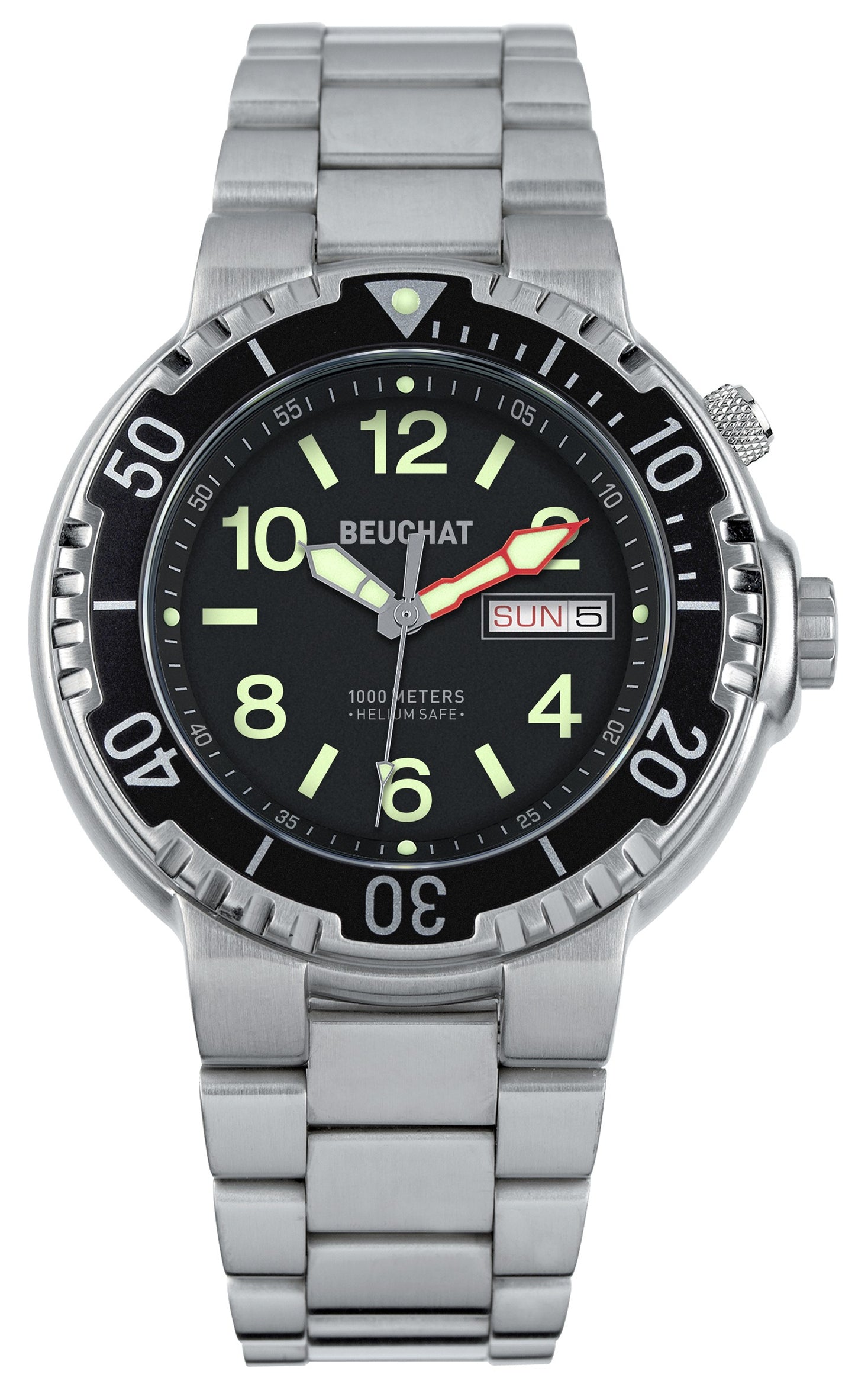Montre étanche 1000 mètres valve hélium - BEUCHAT