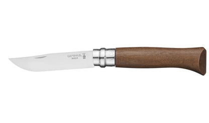 Couteau Opinel n° 8 lame en inox et manche en noyer