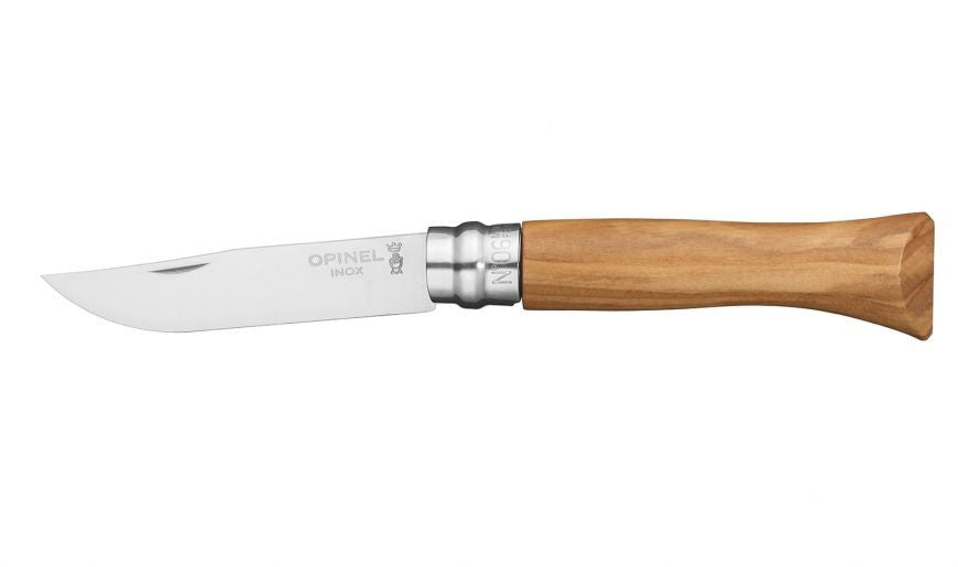 Couteau Opinel n° 6 lame en inox et manche en olivier