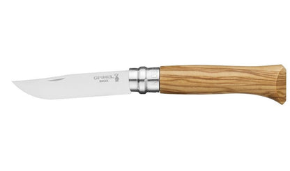 Couteau Opinel n° 8 lame en inox et manche en olivier