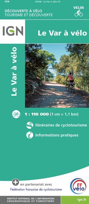 Carte vélo Var à Vélo IGN cyclotourisme