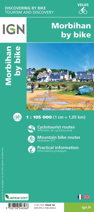 Carte vélo Le Morbihan à Vélo IGN cyclotourisme