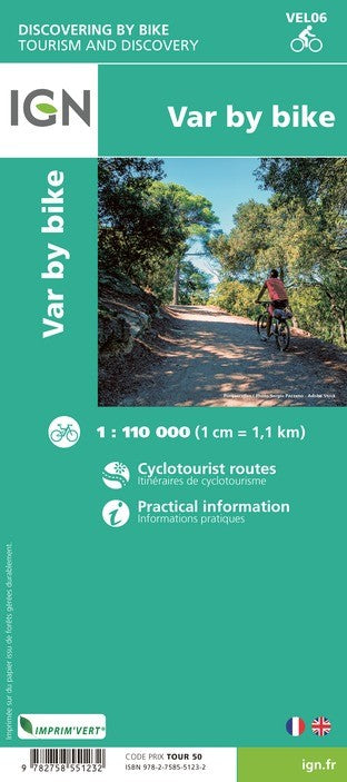 Carte vélo Var à Vélo IGN cyclotourisme