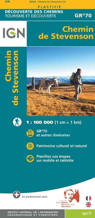 GR70 | Carte randonnée chemin de Chemin de stevenson IGN