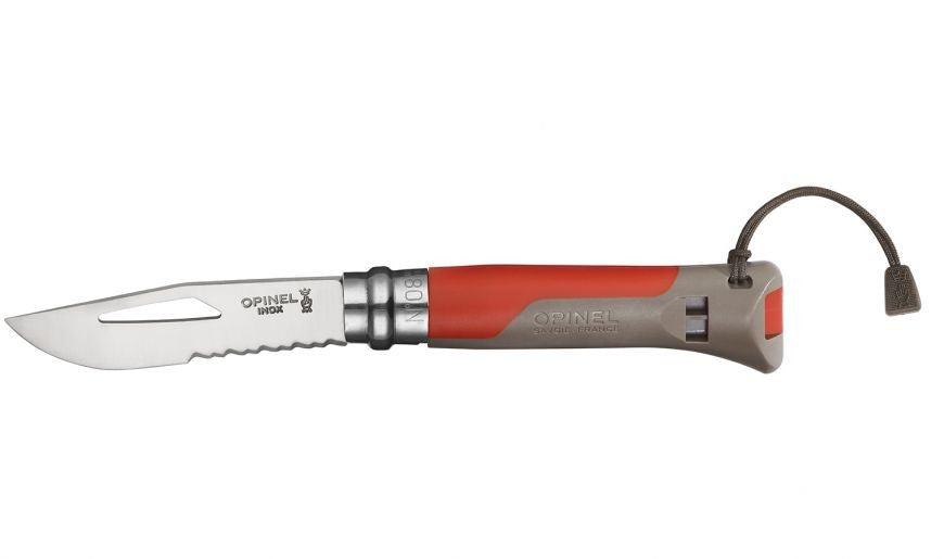 Opinel outdoor n° 8 avec manche terre/rouge