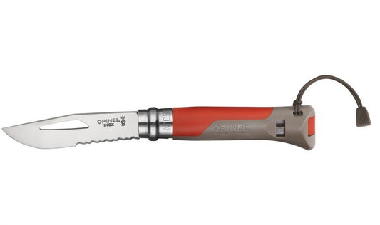 Opinel outdoor n° 8 avec manche terre/rouge