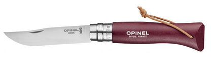 Couteau Opinel n° 8 lame en inox et manche grenat