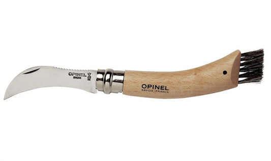 Couteau champignon Opinel 8 avec brosse