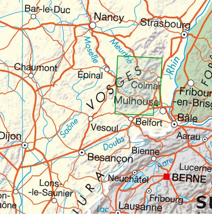 Carte tourisme Vosges du Sud IGN Top 75