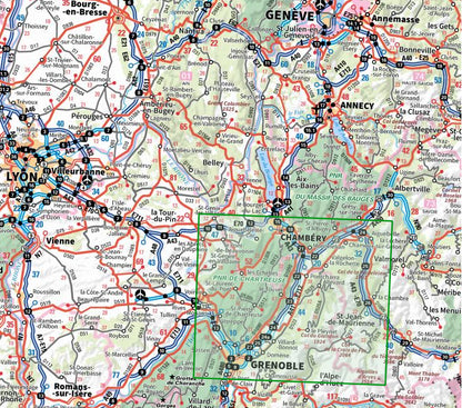 Carte tourisme Chartreuse Belledonne IGN Top 75