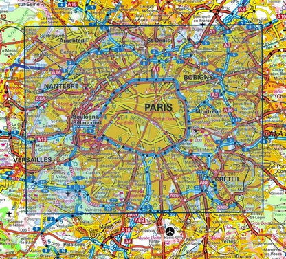 Carte IGN paris foret de meudon et fausses reposes 2314OT série Top 25