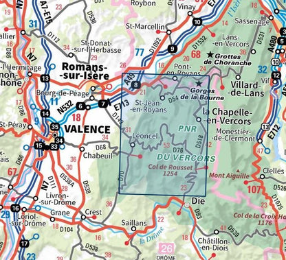 Carte IGN combe laval 3136ET série Top 25