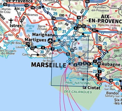 Carte IGN marseille les calanques 3145ET série Top 25