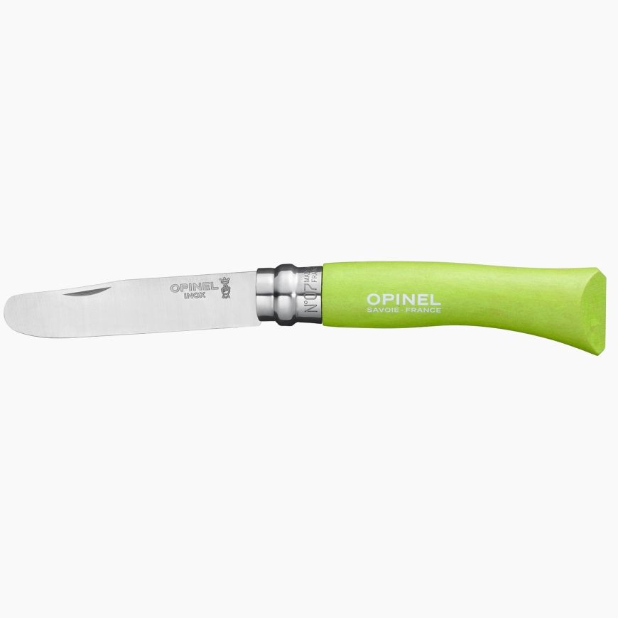 Opinel enfant n°7 bout rond - Vert pomme