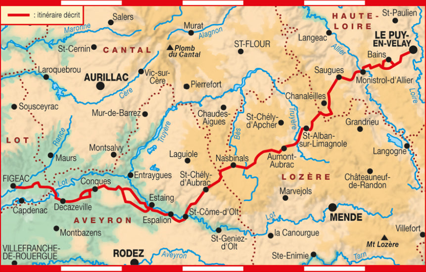 GR65 - St jacques de compostelle via Figeac | Topoguide  FFRP