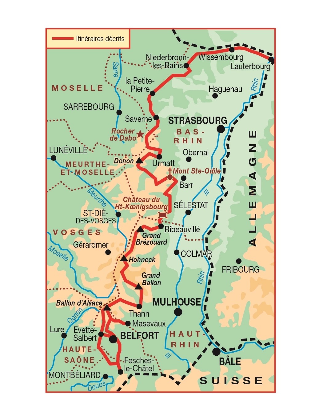 GR5 -La traversée du Massif des Vosges. | Topoguide FFRP