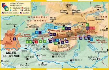 Randonnées sur la Montagne Sainte-Victoire | Topoguide FFRP