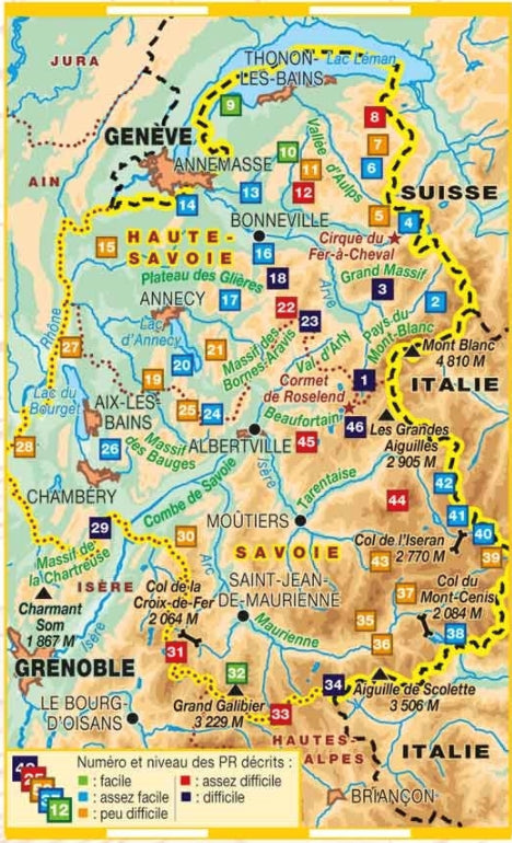 46 circuits de marche autour du Mont Blanc Savoie | Topoguide