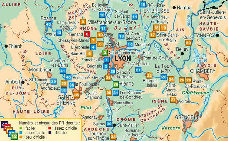 Randonnées dans les environs de Lyon | Topoguide FFRP