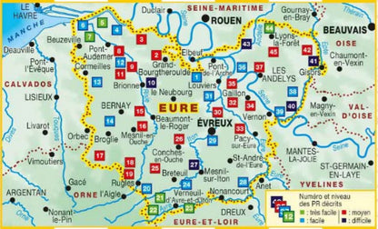 L'Eure en 35 circuits de randonnées | Topoguide FFRP