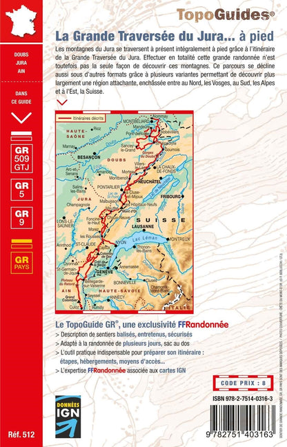 La grande traversée du Jura à pied | Topoguide FFRP