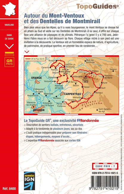 Balades au Mont-Ventoux, dentelles Montmirail | Topoguide