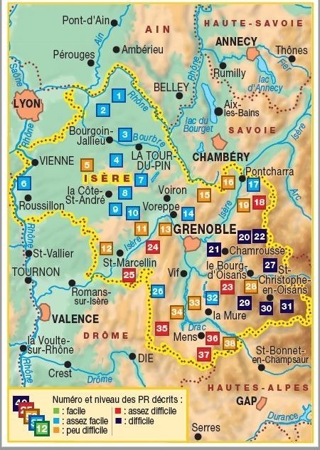 L'Isère en 38 circuits de randonnées | Topoguide FFRP