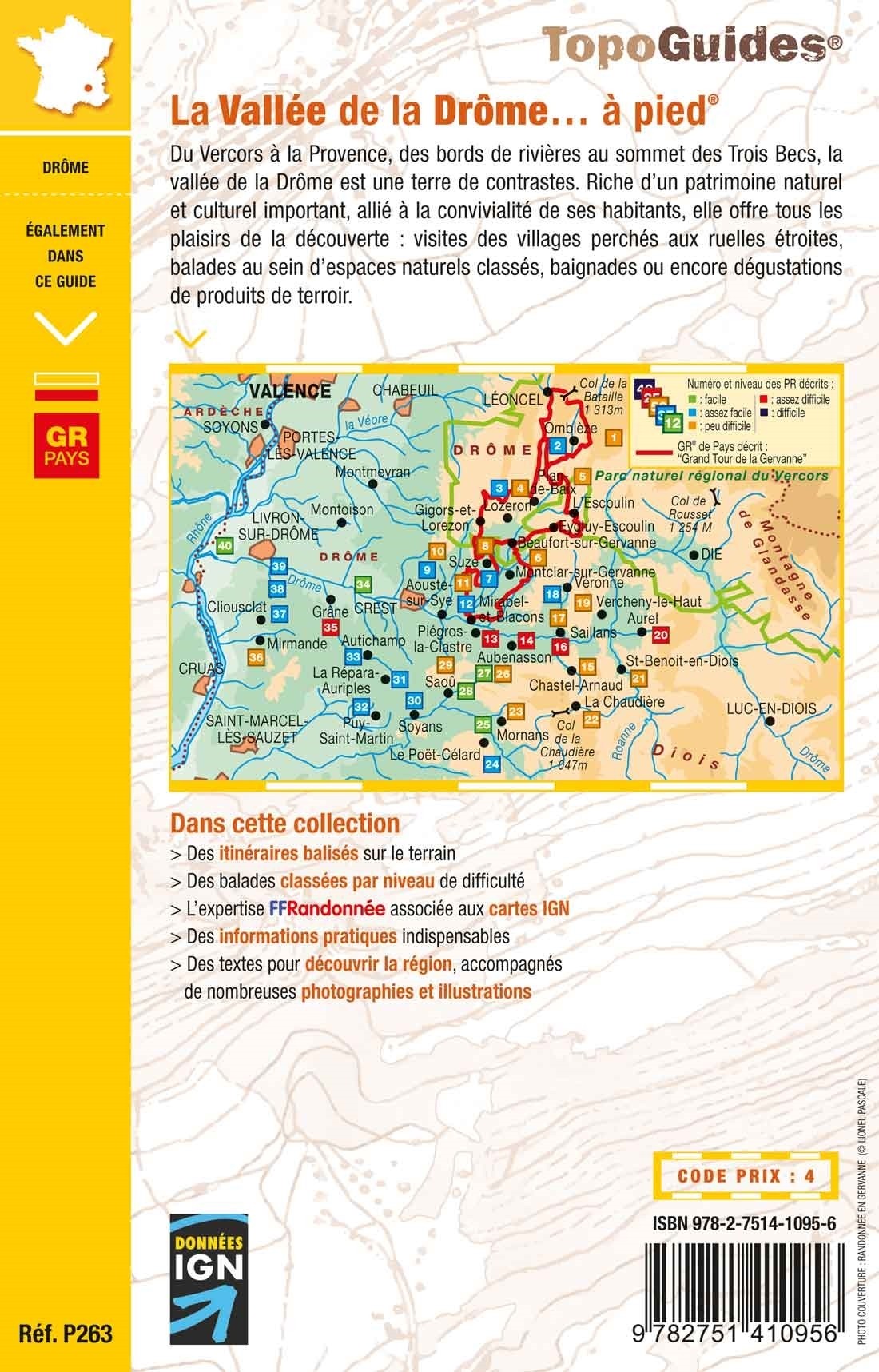 La Vallée de la Drôme, 40 circuits de randonnées | Topoguide