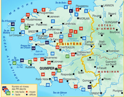 Le Finistère en 47 circuits de randonnées | Topoguide FFRP