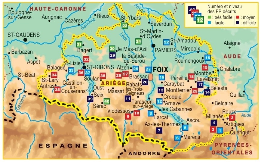 ariege du piemont aux pyrenees | Topoguide FFRP