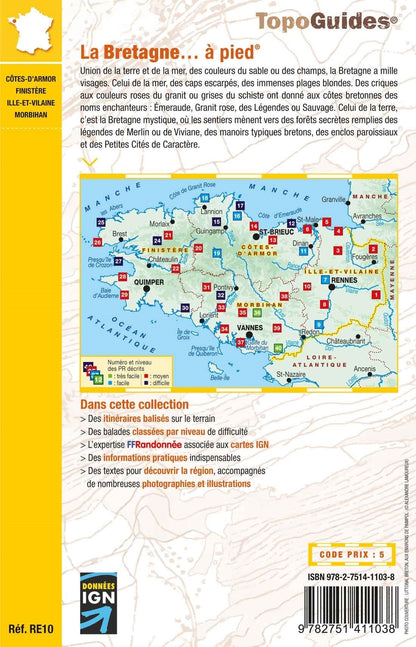 La Bretagne en 40 randonnées | Topoguide FFRP