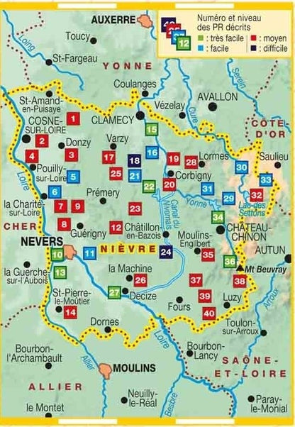 La Nièvre en 40 randonnées | Topoguide FFRP