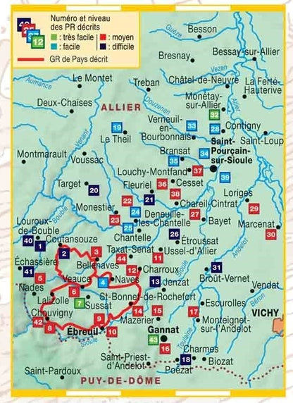 Le Val de Sioule, 44 randonnées | Topoguide FFRP