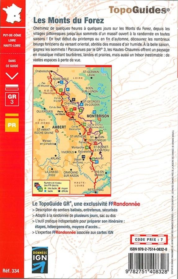 GR3 - Les Monts du Forez  | Topoguide FFRP