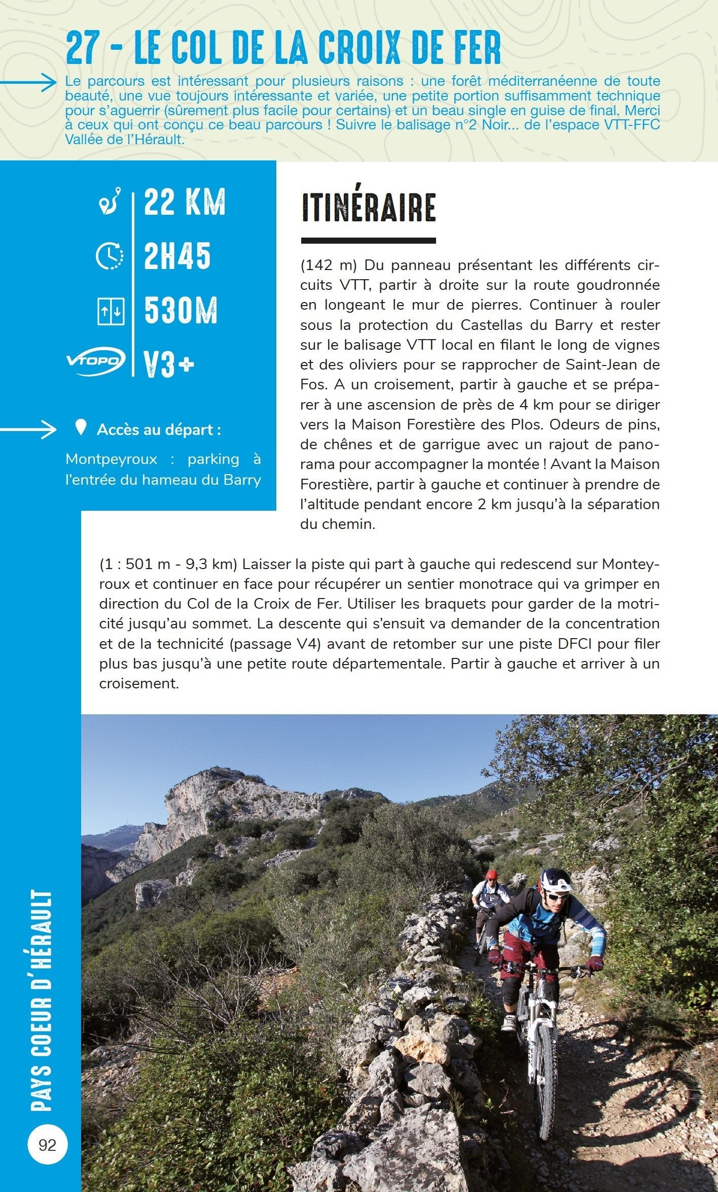 75 itinéraires de VTT dans l'Hérault - VTOPO