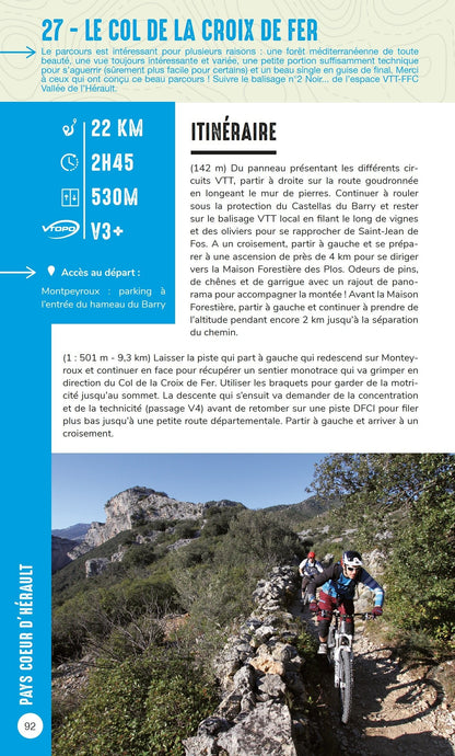 75 itinéraires de VTT dans l'Hérault - VTOPO