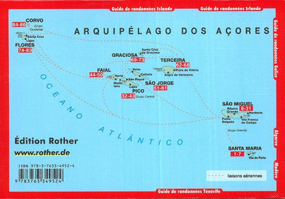 Guide Rother de randonnée Les îles des Açores